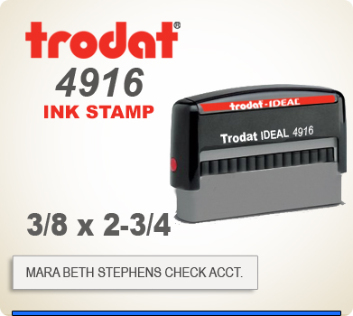 4916 Printy Custom Stamp Self-Inking - Fast and Easy to Order