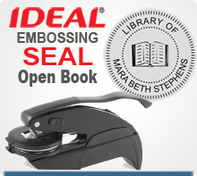 From The Library of Open Book II Custom Embosser
